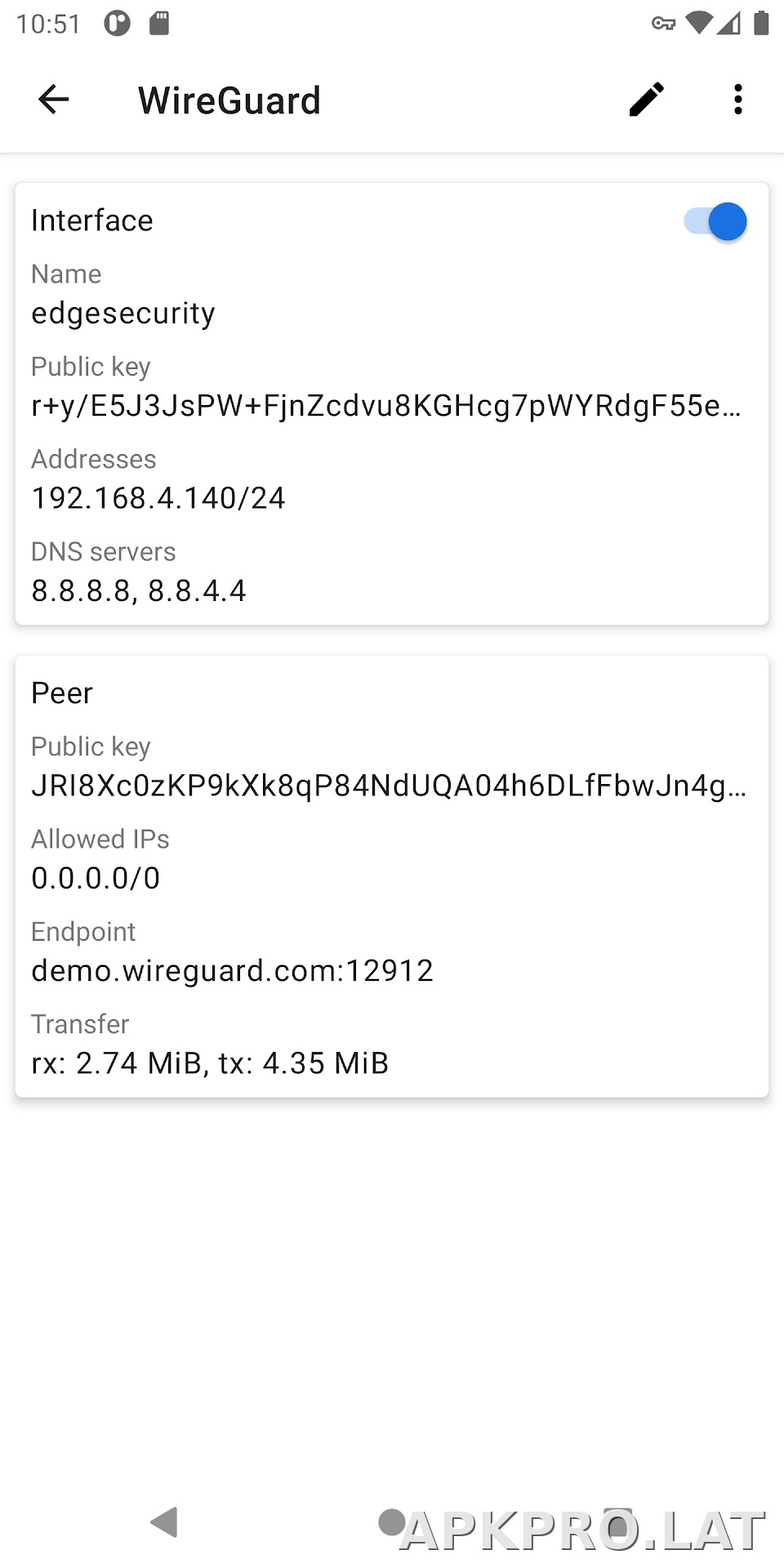 WireGuard скриншот 2